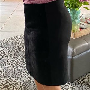 H&M Half faux fur Pencil skirt
